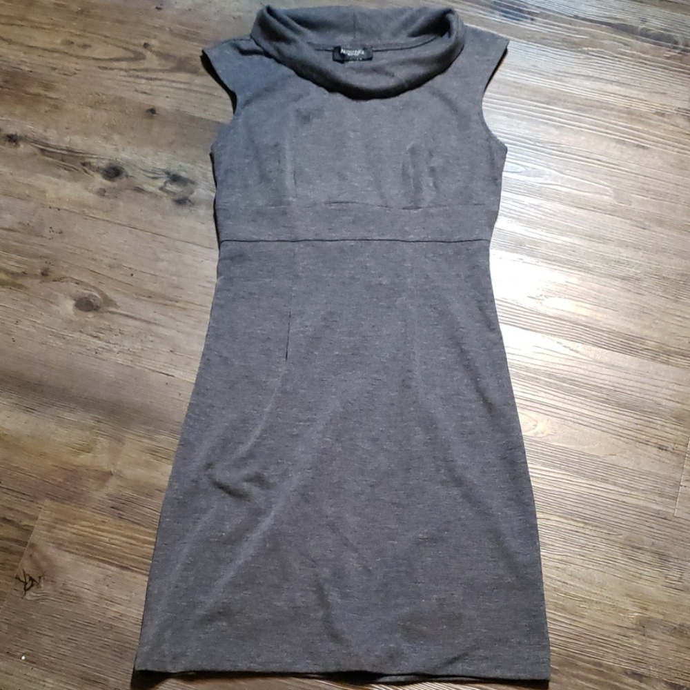 Charcoal Grey Knit Dress